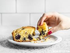 Lemon Blueberry Cornbread Skillet
