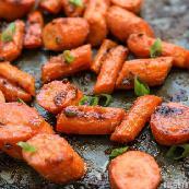 Maple Miso Roasted Carrots